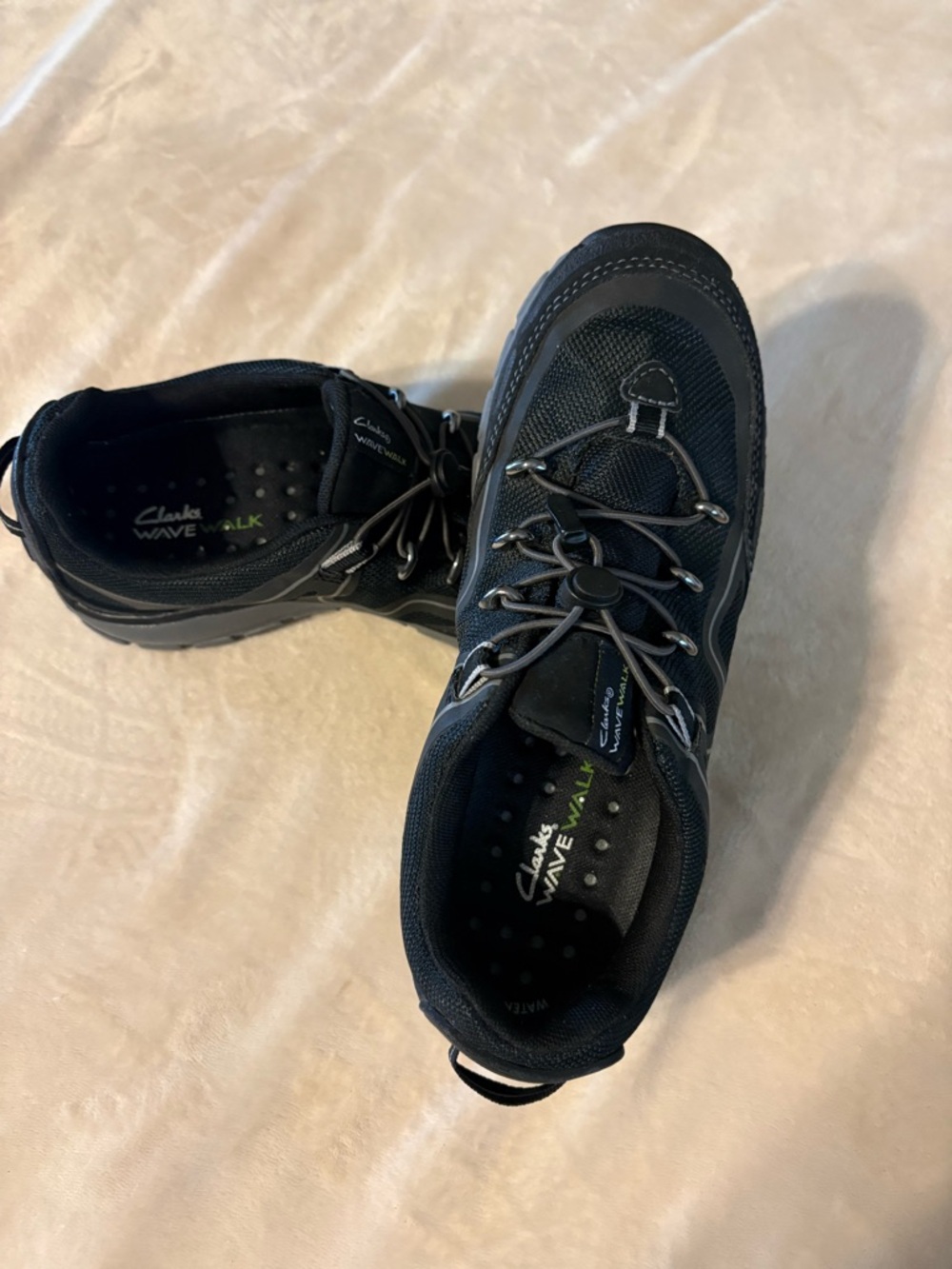 Clarks Black womens  Athletic Walking Sneakers
